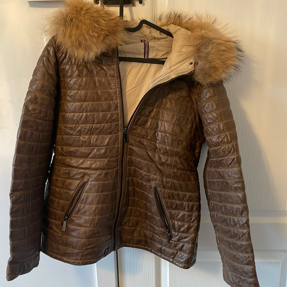 Veste en cuir